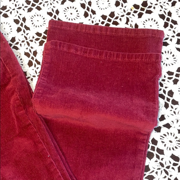 Time and Tru Burgundy Corduroy Straight-Leg Pants - Picture 6 of 6
